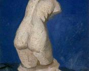 Plaster Statuette of a Female Torso III